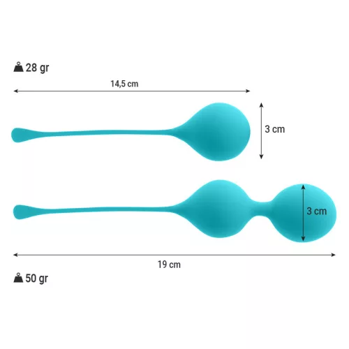 INTENSE - prémium Kegel golyók - Kendall kék