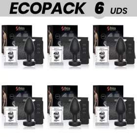   ECOPACK 6 db – Ibiza távvezérlésű anál vibrátor S méret
