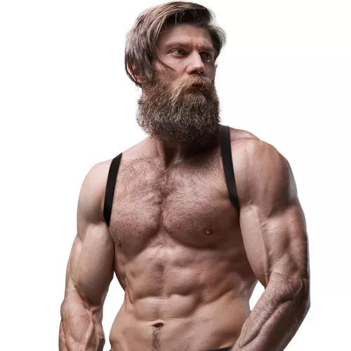 FETISH – férfi ökológiai bőr hátkötöző harness