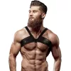 Fetish Submissive - Férfi öko-bőr mellkaspánt