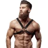 Fetish Submissive – férfi eco-bőr mellheveder