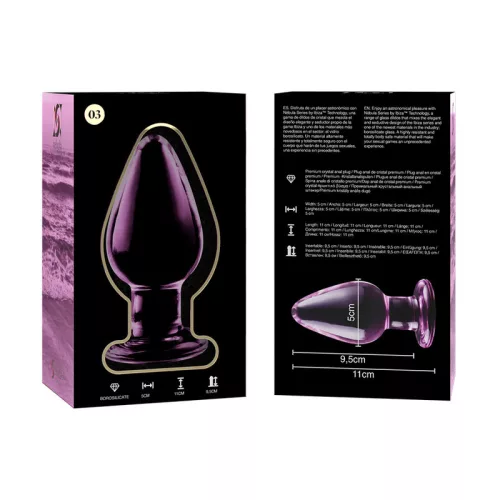 Ibiza Nebula Series – prémium üveg anális kényeztető 11 cm