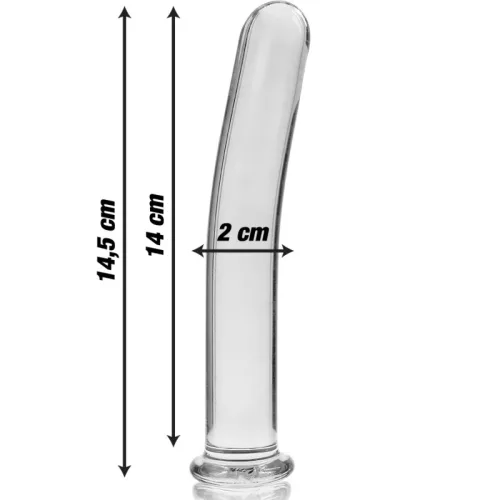 Ibiza Nebula Series – Prémium üveg dildó 14,5 cm hosszú