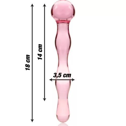 Ibiza Nebula 13 – prémium boroszilikát üveg dildó 18 cm