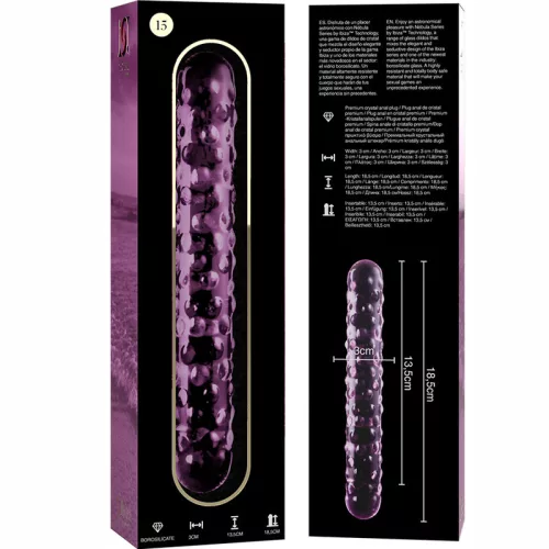 Ibiza Nebula 15 – 18,5 cm-es boroszilikát üveg dildó