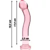 Ibiza Nebula 18 - prémium boroszilikát üveg dildó 18,5 cm