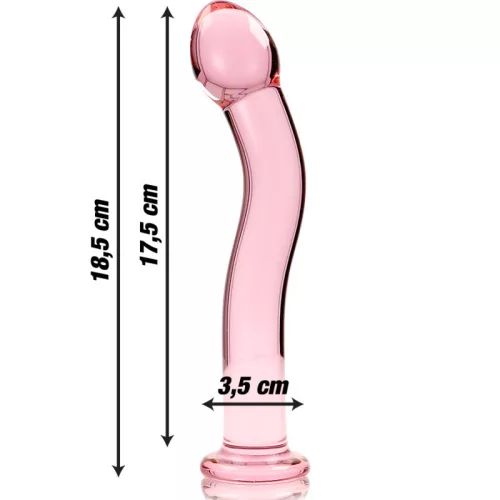 Ibiza Nebula 18 - prémium boroszilikát üveg dildó 18,5 cm
