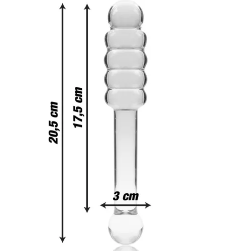 Ibiza Nebula Series - Prémium boroszilikát üveg dildo 20,5 cm