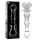 Ibiza Nebula Series - elegáns boroszilikát üveg dildo 20,5 cm