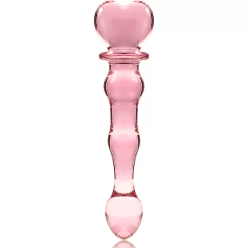 IBIZA Nebula – boroszilikát üveg dildo, 20,5 cm rózsaszín