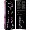 IBIZA Nebula – boroszilikát üveg dildo, 20,5 cm rózsaszín