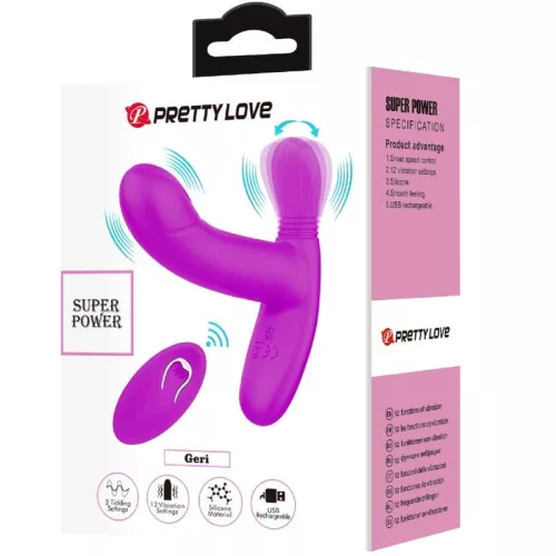 Pretty Love GERI Klitorális távirányítós csiklóizgató - rózsaszín