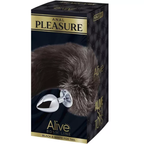 ALIVE – közepes fém rókafarok anális örömdúc