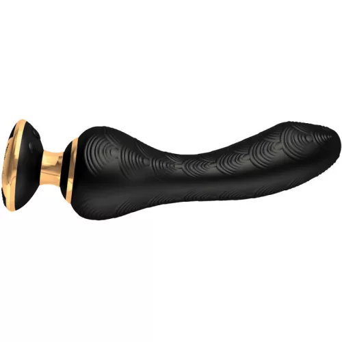 Shunga Sanya vibrátor rugalmas szárral - fekete, 10 vibrációs mód