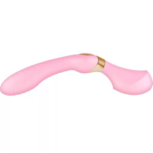 Shunga Zoa kettős stimulációjú vibrátor - rózsaszín, 10 vibrációs mód