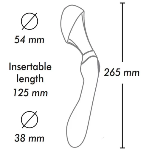 Shunga Zoa kettős stimulációjú vibrátor - fekete, 10 vibrációs mód