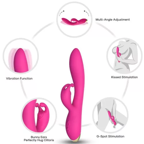 ARMONY Bonnie – prémium nyuszi vibrátor fukszia színben