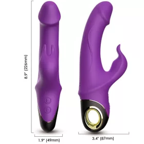 ARMONY - Metor – forgó rabbit vibrátor lila színben