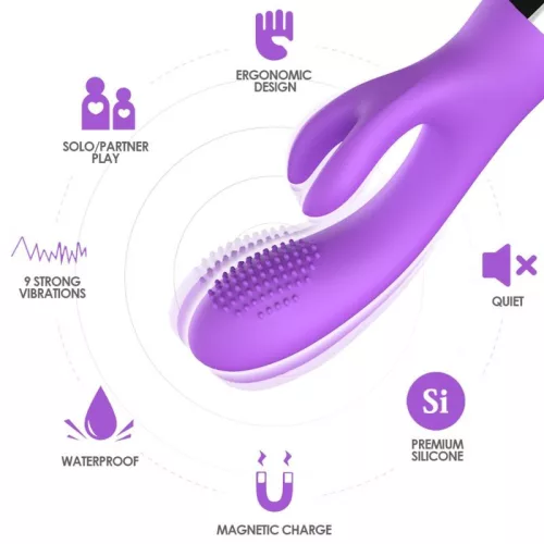 ARMONY – prémium nyuszivibrátor lila színben