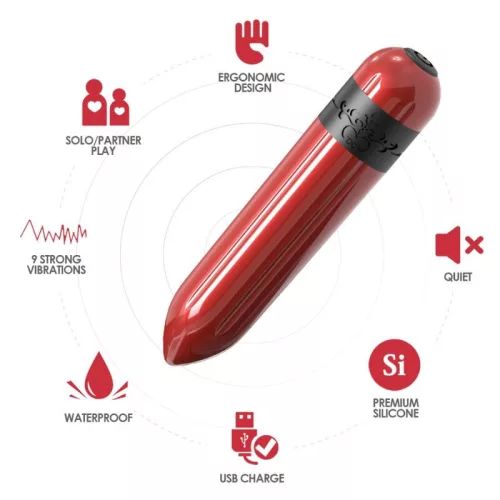 ARMONY – távirányítós mini vibrátor fukszia színben