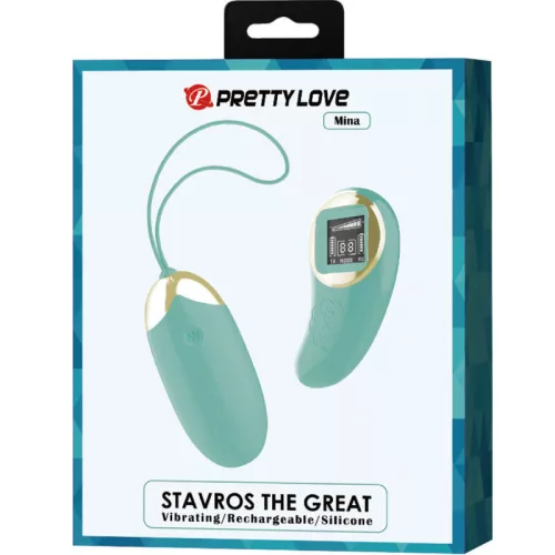 Pretty Love Green Remote Control távirányítós vibrációs tojás - zöld