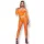 CHILIROSE - érzéki narancssárga topp és leggings S/M