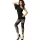 CHILIROSE - stílusos fekete leopárd leggings S/M