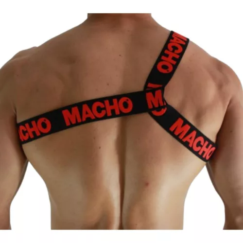 MACHO - érzéki piros román hám L/XL méretben