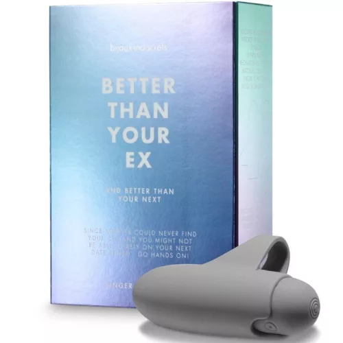 Bijoux Indiscrets Better Than Your Ex ujjvibrátor - szürke, 10 vibrációs mód