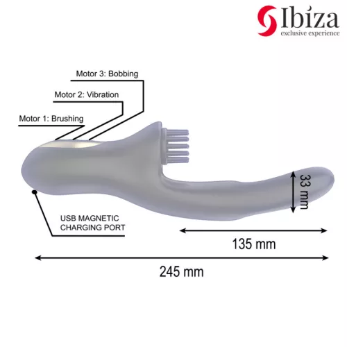 IBIZA – hi-tech, kétszeres hullámos csiklóizgató vibrátor