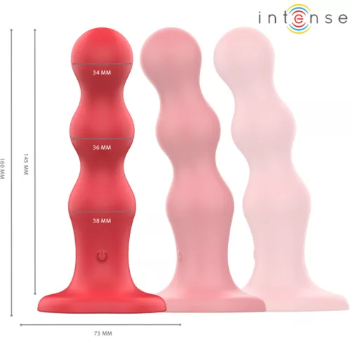 INTENSE - CODY vibrátor, szívókorongos, távirányítóval