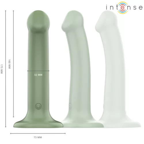INTENSE Becca – távirányítós vibrátor 10 rezgésmóddal, zöld