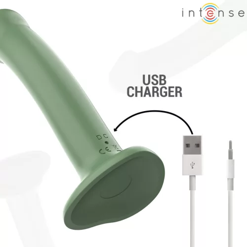 INTENSE Becca – távirányítós vibrátor 10 rezgésmóddal, zöld