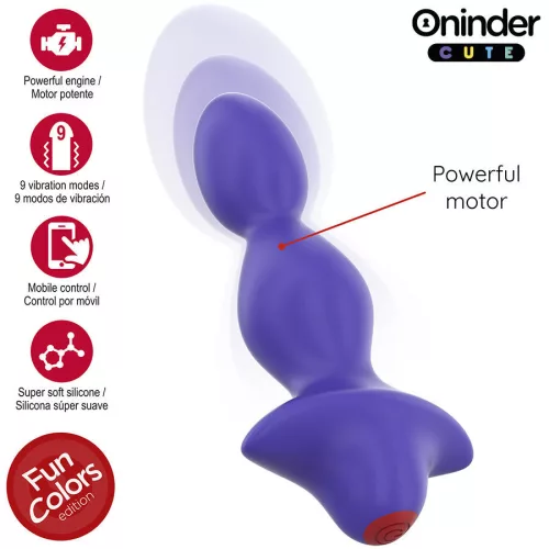 ONINDER CUTE - vibráló anális dugó szerelemhez, app-vel