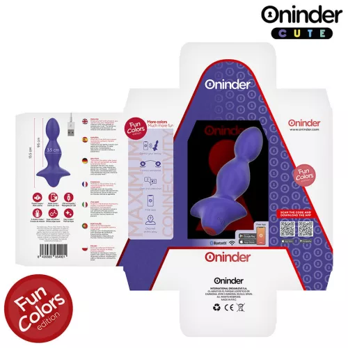 ONINDER CUTE - vibráló anális dugó szerelemhez, app-vel