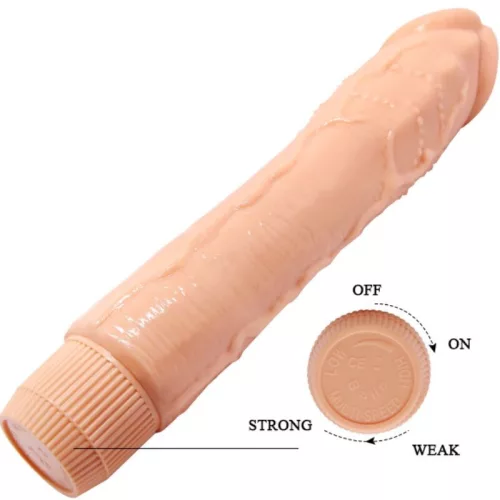 BAILE - 24 cm realisztikus vibrátor bőrhatású kivitelben