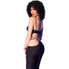 CHILIROSE - fekete top és leggings arany kiegészítőkkel