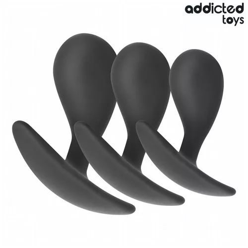 ADDICTED TOYS – prémium szilikon anál dugó szett (3 db)