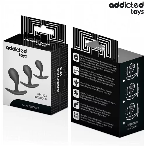 ADDICTED TOYS – prémium szilikon anál dugó szett (3 db)