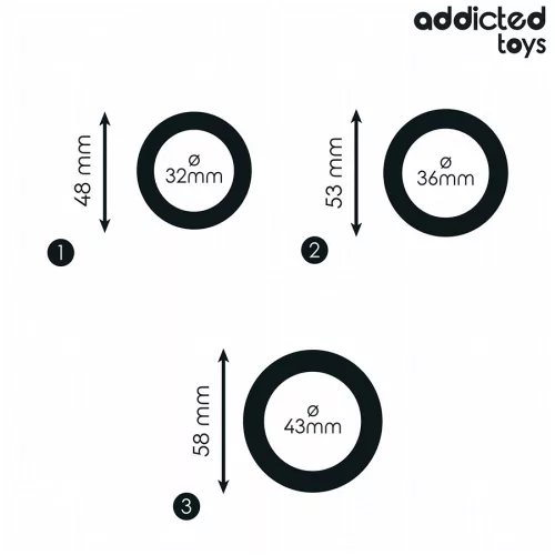 ADDICTED TOYS - 1. modell szilikon gyűrű készlet