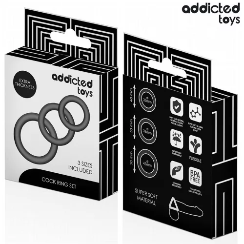 ADDICTED TOYS - 1. modell szilikon gyűrű készlet