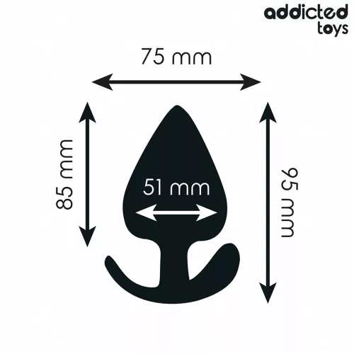 ADDICTED TOYS – XL szilikon anál dugó 9,5 cm