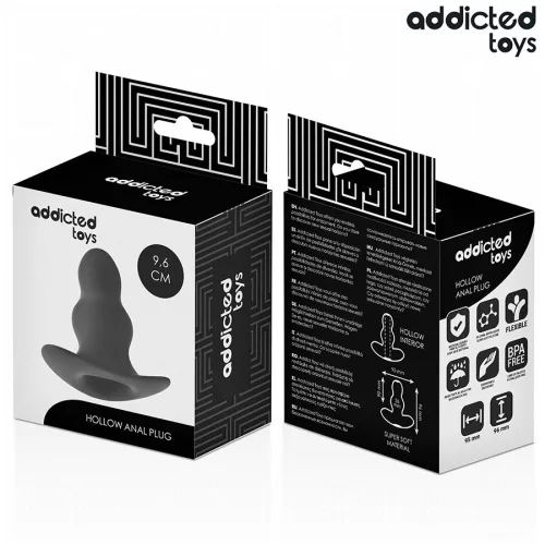 ADDICTED TOYS - üreges szilikon análplug M-es méret 9,6 cm