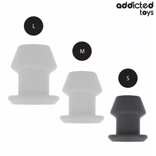 ADDICTED TOYS – extrém üreges análplug szilikonban, S méret