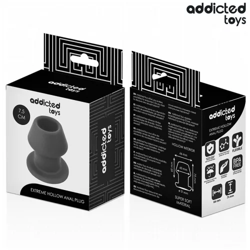 ADDICTED TOYS – extrém üreges análplug szilikonban, S méret