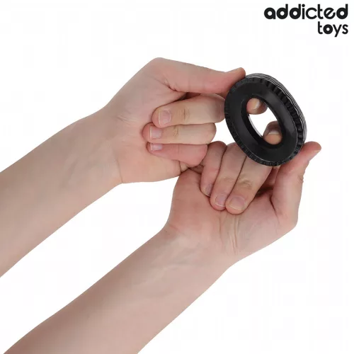 ADDICTED TOYS – extra vastag péniszgyűrű prémium élvezethez
