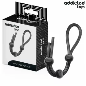 ADDICTED TOYS – szilikon kötél hármas karika péniszhez