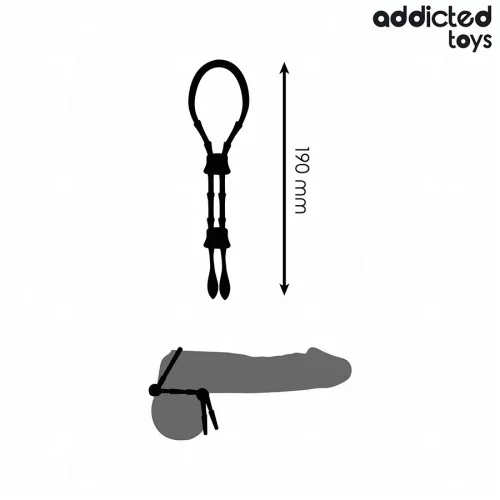 ADDICTED TOYS – állítható szilikon pénisz kötél