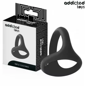 ADDICTED TOYS – vastag hármas péniszgyűrű