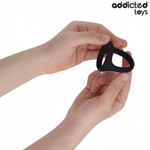 ADDICTED TOYS – vastag hármas péniszgyűrű